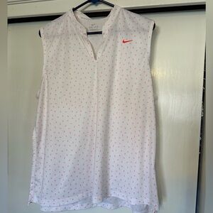 Nike Drifit White Top with Pink Accents
